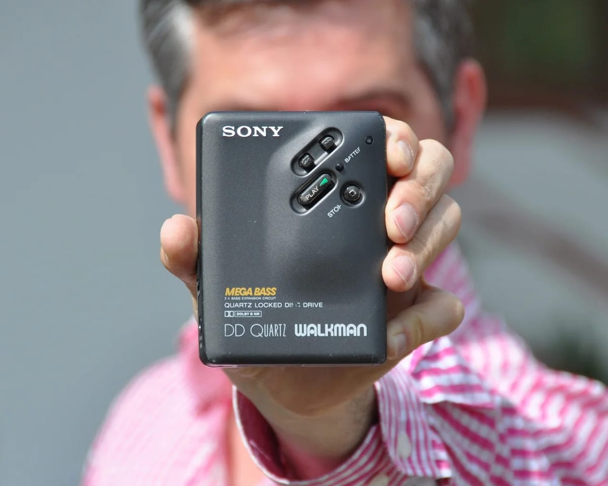 sony, walkman, man