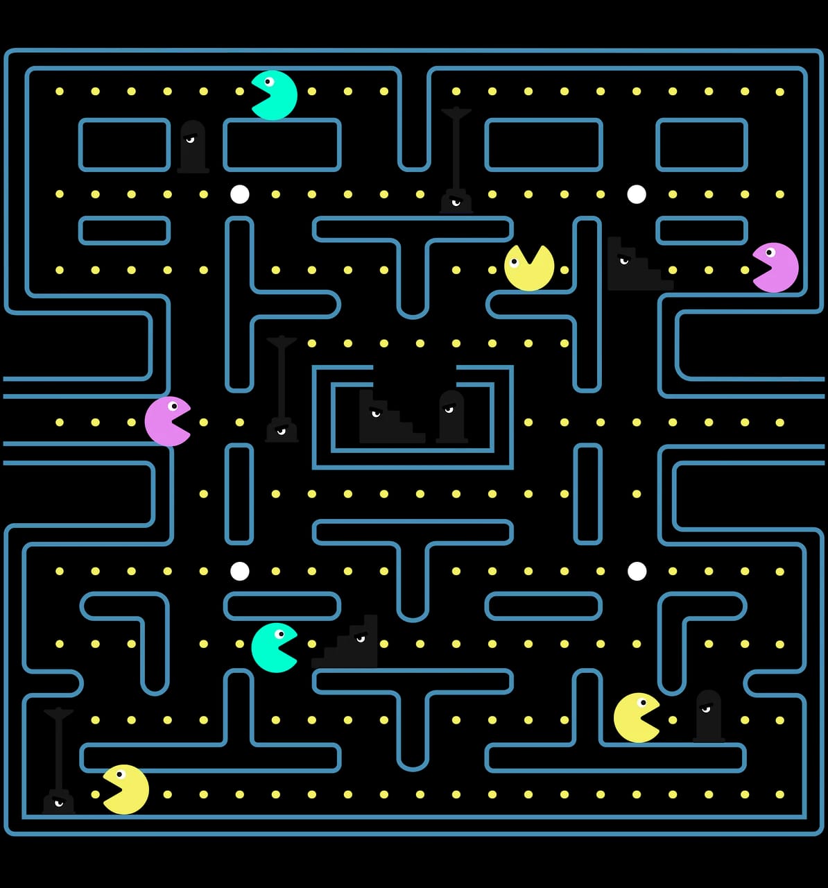 pacman, game, video game
